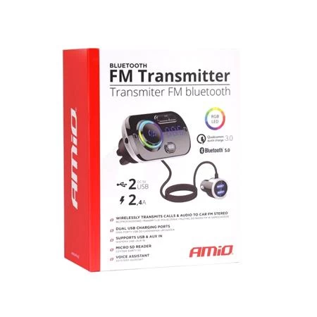 Bluetooth Fm Transmiter With Charger - 2.4a - Image 4