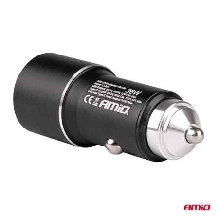 Portable Fast Charging 12/24v 38w Usb C And Usb Car Charger - Image 3