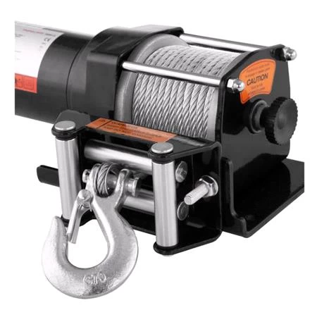 Off Road Car Winch With Remote Control And 12m Rope - 1590kg Towing Capacity With 4t Pulley - Image 3