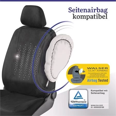 Front Car Seat Cover With Swarovski Crystals - Image 7