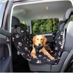 Trixie Plush Rear Seat Protector - Warm Polar Fleece