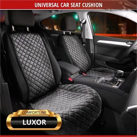 Walser Comfortline Luxor Front Car Seat Cushion (With Side Bolster Protection) - Black - Image 4
