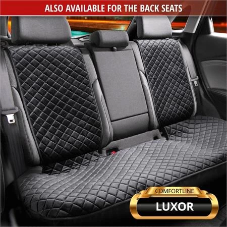 Walser Comfortline Luxor Front Car Seat Cushion (With Side Bolster Protection) - Black - Image 5