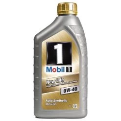 Mobil 1 New - Life 0w - 40 Fully Synthetic Engine Oil - 1 Litre