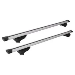 G3 Airflow Silver Aluminium Aero Roof Bars For Bmw 2 Series Active Tourer 2014 Onwards (With Solid Integrated Roof Rails)