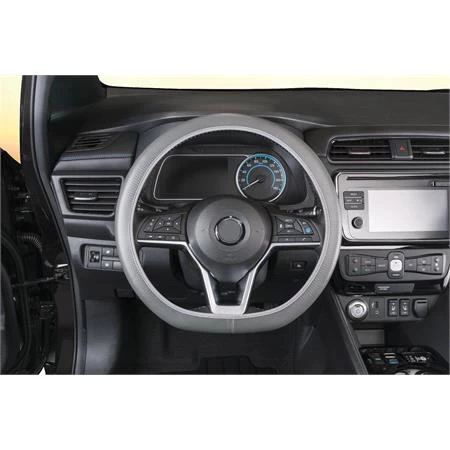 Walser Soft Grip Steering Wheel Cover - Carbon - 38 Cm - Grey - Image 2