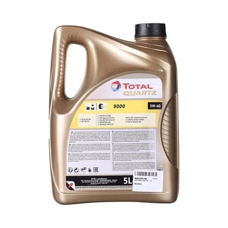 Total Quartz 9000 5w40 Engine Oil - 5 Litre - Image 2