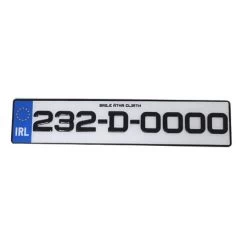 3d Gel Number Plate - Ireland