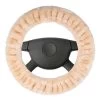 Walser Teddy Plush Steering Wheel Cover - Beige