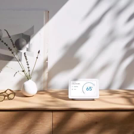 Google Nest Home Hub (Rock Candy) - Chalk - Image 4