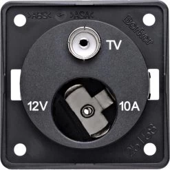 W4 12v Auxiliary Socket - Tv Point - Anthracite