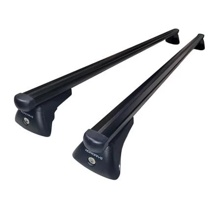 Nordrive Helio Black Aluminium Aero Roof Bars For Bmw 2 Series Active Tourer 2014 Onwards, With Solid Roof Rails - Image 5