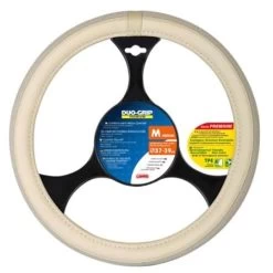 Duo - Grip, Tpe Comfort Grip Steering Wheel Cover - M - O 37 - 39 Cm - Beige