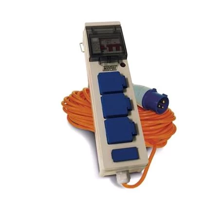 Maypole Mobile Mains Power Unit + Twin Usb 230v - 13a - 15m Cable