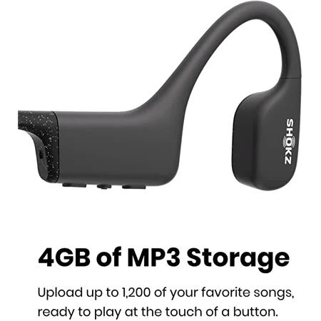 Shokz Openswim Bone Conduction Open - Ear Sport Headphones - Black - Image 2