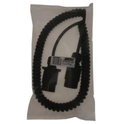 Maypole Curly Extension Lead - 3m - 12n - 7 - Pin Plugs