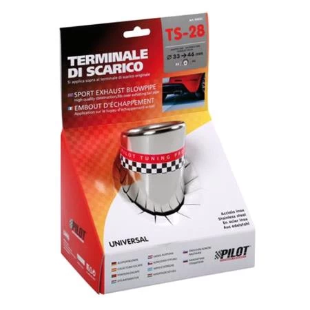 Pilot Muffler Tip Exhaust Blowpipe Exhaust Tip - 28 (33 - 46mm) - Image 4