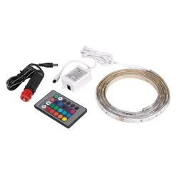 Car Led Strip Lighting Kit, Multi Colour Interior Or Exterior - 12 - 24v - 200cm