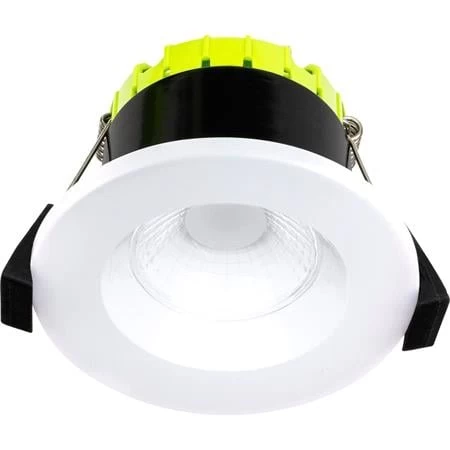 Luceco Ip65 F - Type Compact Regressed Dimmable Fire Rated Led Downlight - White Bezel - 4000k - Image 3