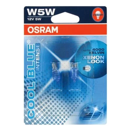 Osram 12v 5w Halogen Cool Blue Intense W5w Bulbs - Twin Pack - Image 4