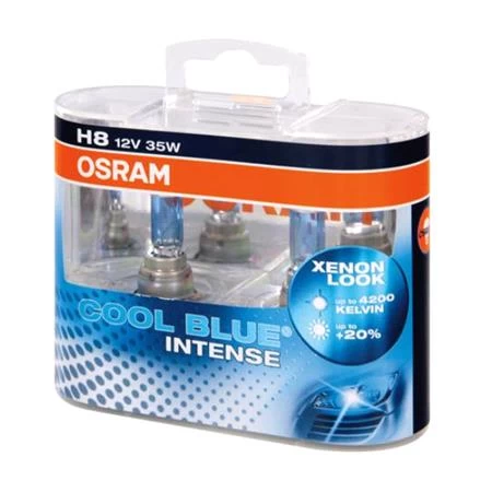 Osram 12v 35w Night Breaker Laser Cool Blue H8 Bulbs - 150% Brighter - Twin Pack