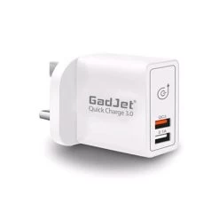 Gadjet Quick Charge Dual Usb Wall Adaptor