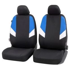 Walser Cala Front Car Seat Covers - Black, Blue & White For Bmw 2 Series Active Tourer 2014 Onwards