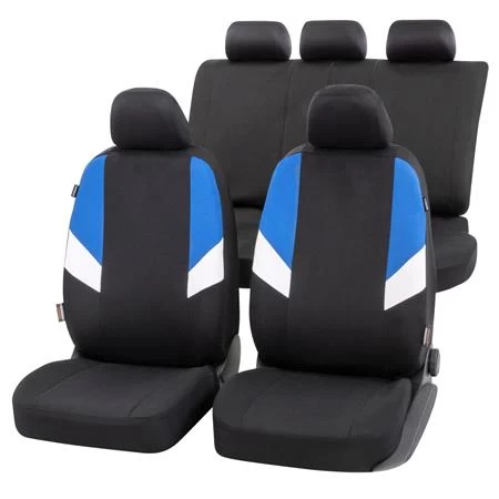 Walser Cala Car Seat Cover Set - Black, Blue & White For Bmw 2 Series Active Tourer 2014 Onwards