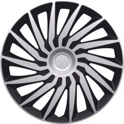 Petex Kendo Black - Silver Premium 14 Inch Wheel Trim Set Of 4