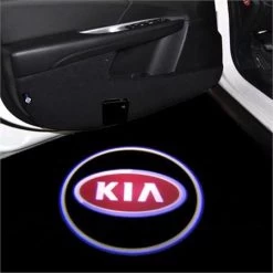 Kia Car Door Led Puddle Lights Set (X2) - Wireless