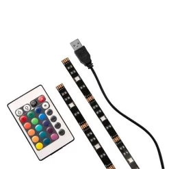 Luceco Usb Powered Rgb Tv Led Strip Kit - 2 X 50cm