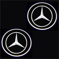 Mercedes Car Door Led Puddle Lights Set (X2) - Wireless