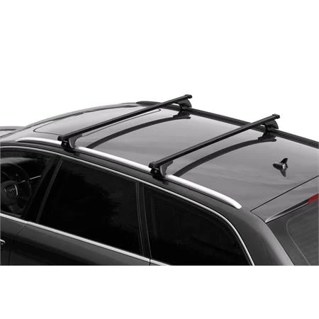 Nordrive Quadra Black Steel Roof Bars For Bmw 2 Series Active Tourer 2014 Onwards, With Solid Roof Rails - Image 6