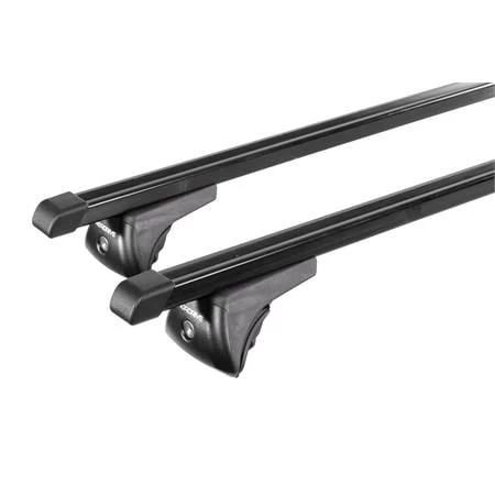 Nordrive Quadra Black Steel Roof Bars For Bmw 2 Series Active Tourer 2014 Onwards, With Solid Roof Rails