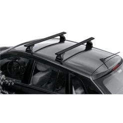 Nordrive Silenzio Black Aluminium Wing Roof Bars For Bmw 2 Series Active Tourer 2014 Onwards, With Solid Roof Rails