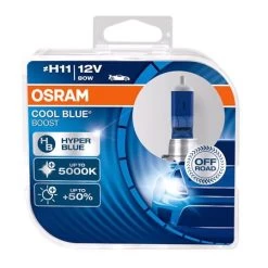 Osram 12v 75w Boost Off Road Cool Blue H11 Bulbs - Twin Pack
