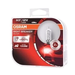 Osram Night Breaker Silver H7 12v Bulb - Twin Pack For Bmw 2 Series Active Tourer, 2014 Onwards