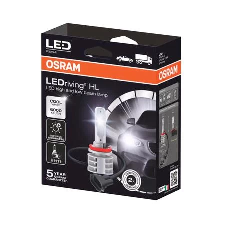 Osram 12/24v 14w Led Driving Off Road Cool White H11 Bulbs - Twin Pack