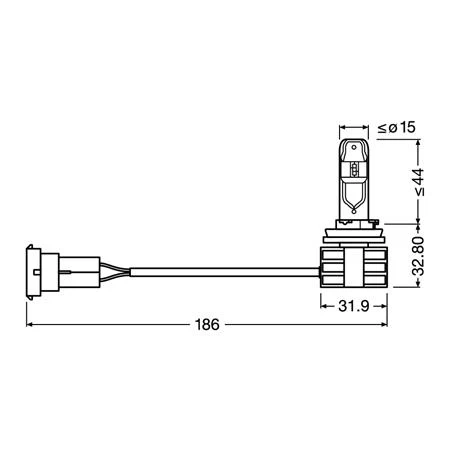 Osram 12/24v 14w Led Driving Off Road Cool White H11 Bulbs - Twin Pack - Image 2