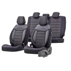 Premium Fabric Car Seat Covers Comfortline - Black For Bmw 2 Series Active Tourer 2014 Onwards