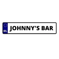 Novelty Personalised Car Registration Plate