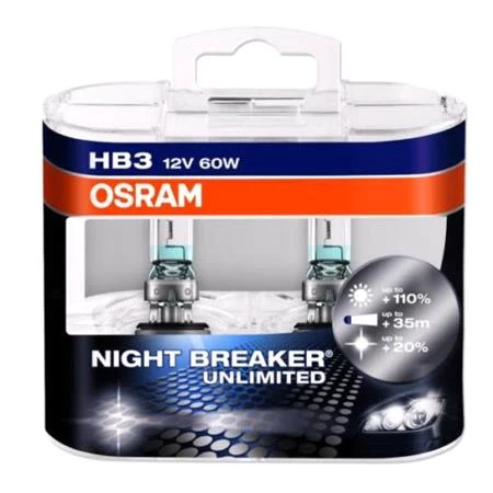 Osram Night Breaker Unlimited Hb3 Bulb - Twin Pack - Image 2