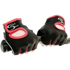 Cycle Track Mitts - Black - Red - Medium
