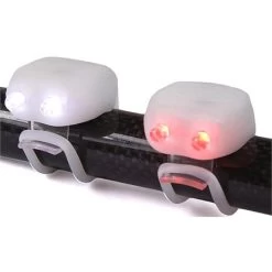 Megaminioao Twin Led Silicone Cycle Light Set - White