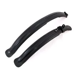 Full Length Cycle Mudguard Set - Black