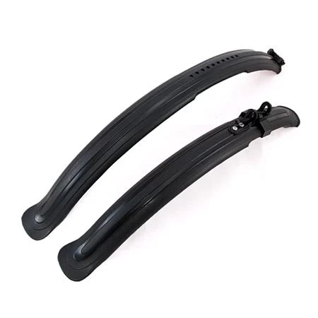 Full Length Cycle Mudguard Set - Black