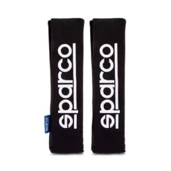 Sparco Comfortable Black Seat Belt Cover - 2 Pack