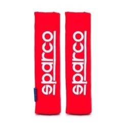 Sparco Comfortable Red Seat Belt Cover - 2 Pack