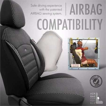 Premium Cotton Leather Car Seat Covers Sport Plus Line - Black For Bmw 2 Series Active Tourer 2014 Onwards - Image 6