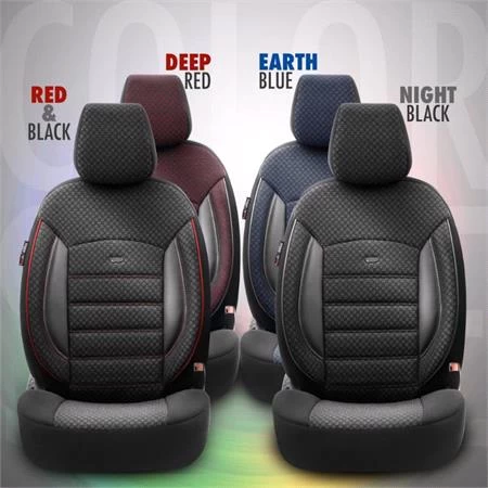 Premium Cotton Leather Car Seat Covers Sport Plus Line - Black For Bmw 2 Series Active Tourer 2014 Onwards - Image 8